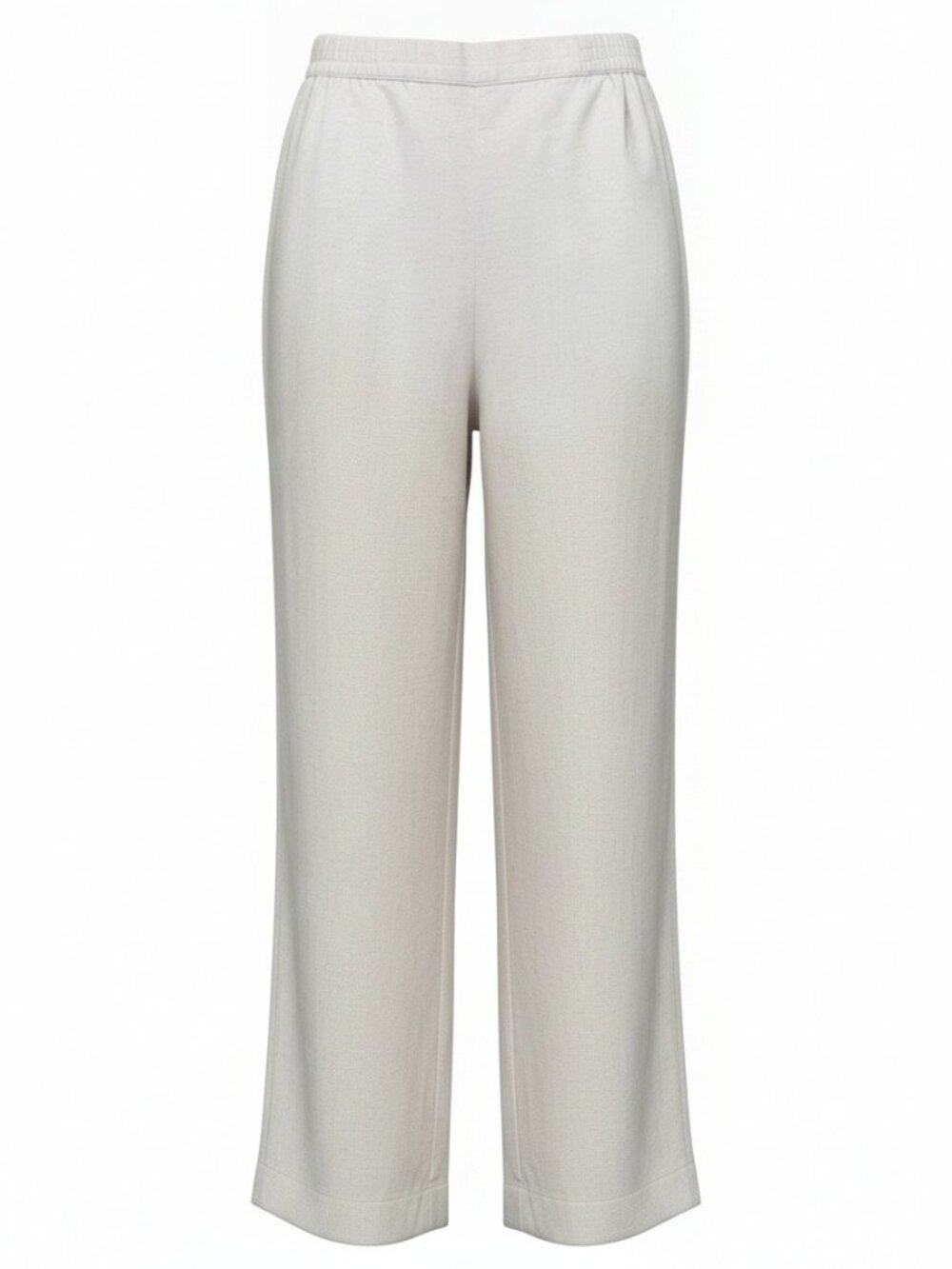 Coastal Grandma Linen Pull-On Pant Natural Oatmeal Straight Lightweight Small